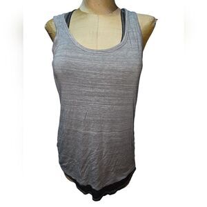 Maurices Gray Fitted Sleeveless Tank Top